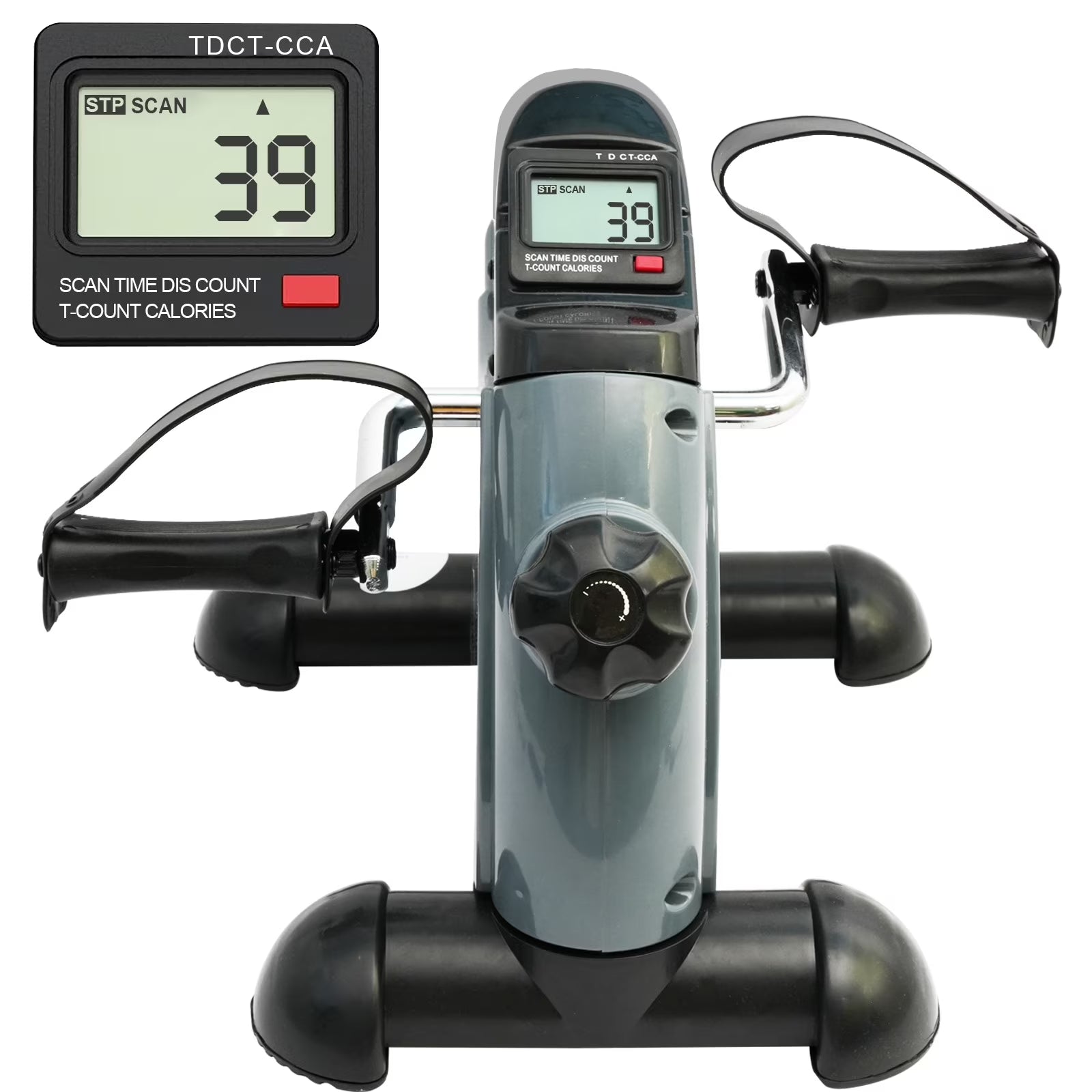 Mini Exercise Bike, Portable Mini Cycle Exercise Bike with Digital Display, under Desk Bike Pedal Exerciser Stepper for Home Office Senior