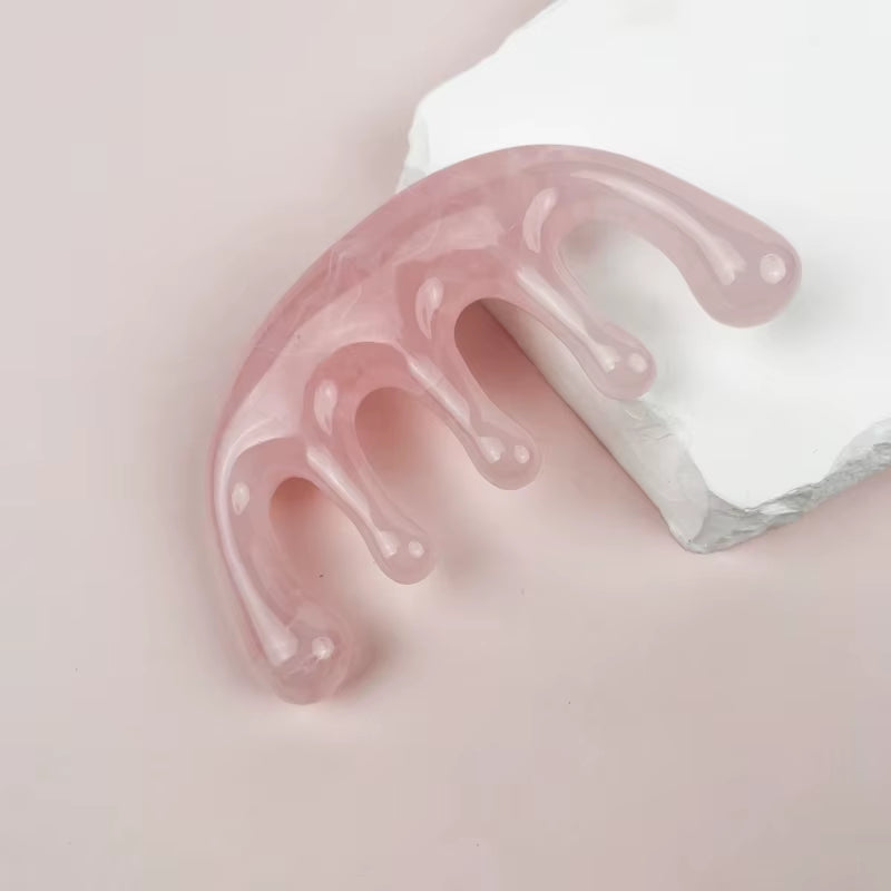 1Pc Five-Tooth Meridian Massage Special Hair Massage Meridian Tool Portable Practical Head Massage Comb Home