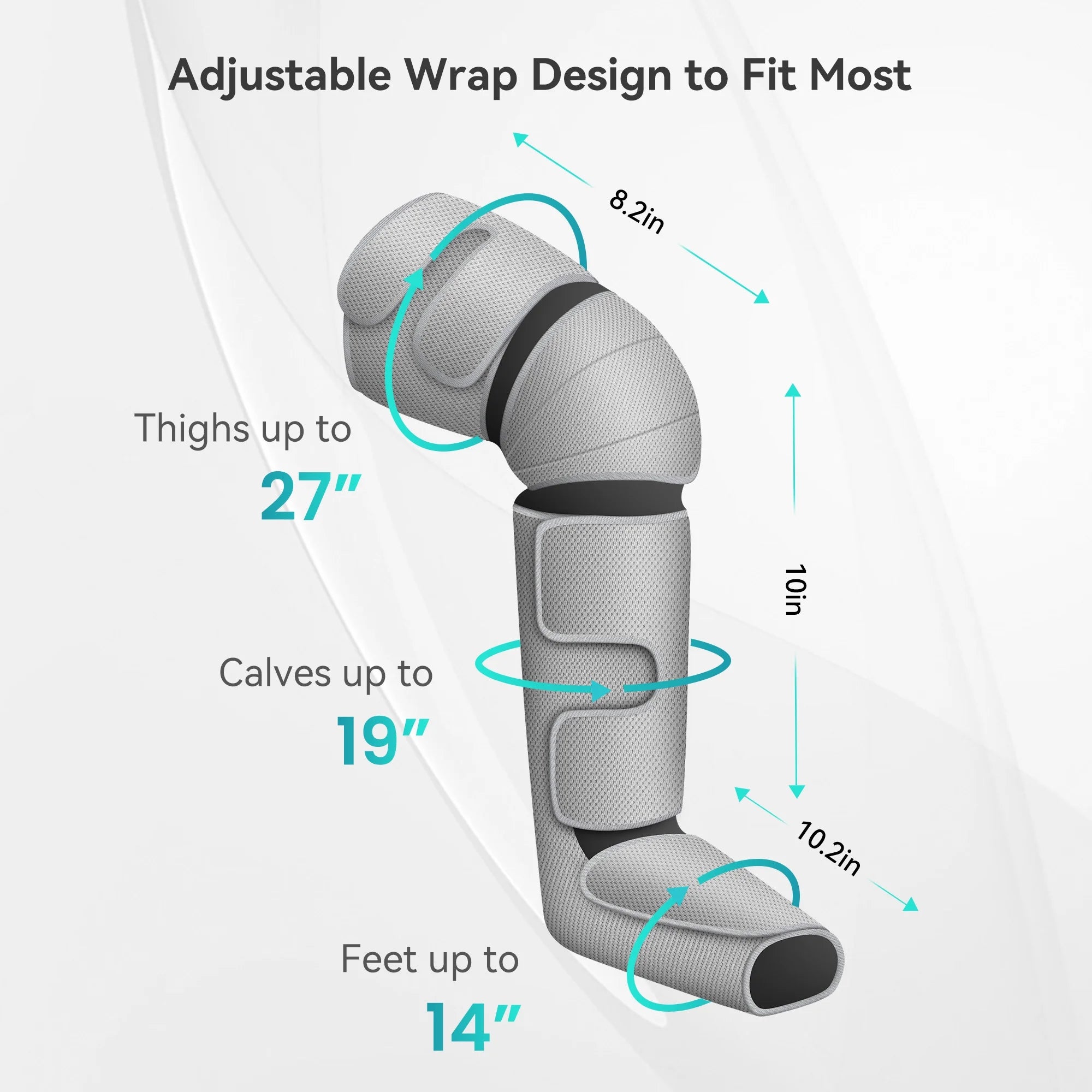 Leg Massager with Heat for Circulation, Air Compression Calf Foot Massager, Gifts