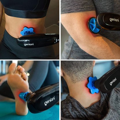 Deep Tissue Massager for Back, Shoulders, Neck &amp; Sore Muscles - Cordless Electric Handheld Massager Full Body Pain Relief - Percussion Massage Therapy for Legs, Feet &amp; Body (Black)