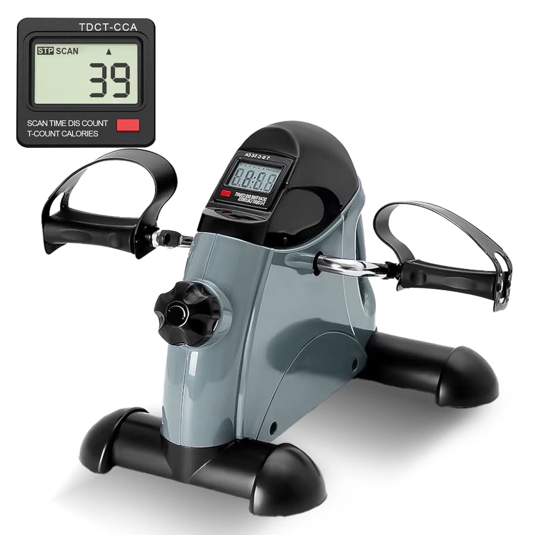 Mini Exercise Bike, Portable Mini Cycle Exercise Bike with Digital Display, under Desk Bike Pedal Exerciser Stepper for Home Office Senior