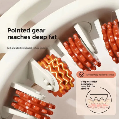 Multi-Function Ring Leg Massager Massage Roller Detachable Handles for Full Body Neck Shoulder Abdominal Muscle Slimming
