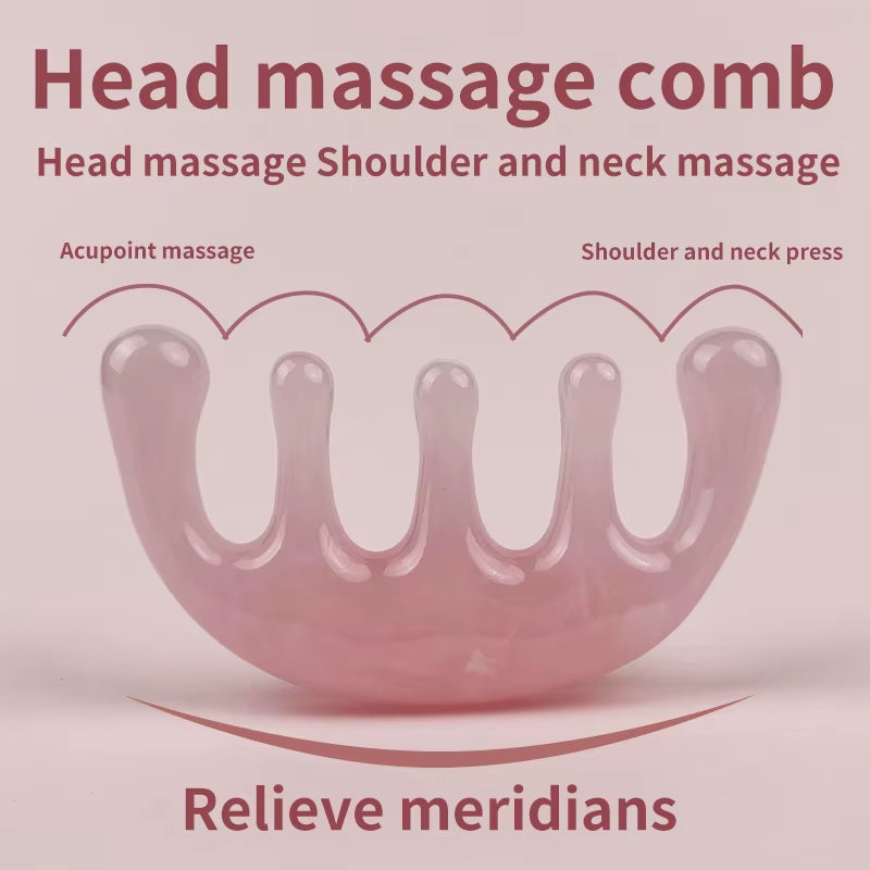 1Pc Five-Tooth Meridian Massage Special Hair Massage Meridian Tool Portable Practical Head Massage Comb Home