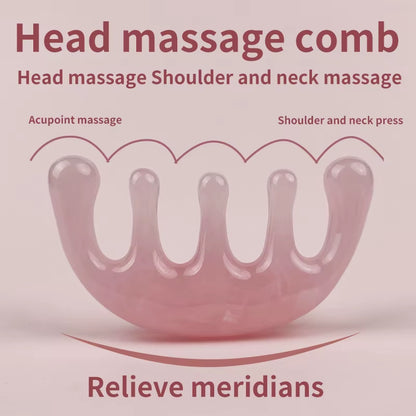 1Pc Five-Tooth Meridian Massage Special Hair Massage Meridian Tool Portable Practical Head Massage Comb Home