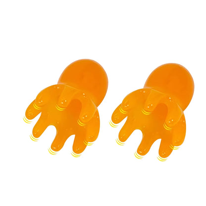 Resin Octopus Massage Comb Head Meridian Scraping Scalp Massage Brush Acupuncture SPA Guasha Massage Comb Fatigue Relief Massage