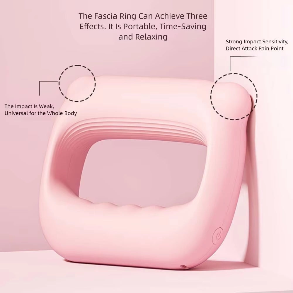 Portable Percussion Fascia Ring USB Charging Massage Belt Vibrating Neck Membrane Massage Relaxation Shoulder Massage