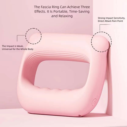 Portable Percussion Fascia Ring USB Charging Massage Belt Vibrating Neck Membrane Massage Relaxation Shoulder Massage