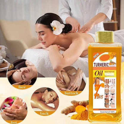 Turmeric Oil Facial Body Massage Oil, Massage Spa, Massage Relaxation First Choice (1)