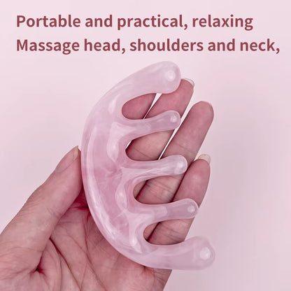 1Pc Five-Tooth Meridian Massage Special Hair Massage Meridian Tool Portable Practical Head Massage Comb Home