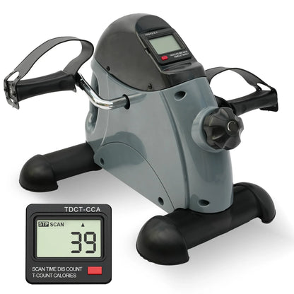 Mini Exercise Bike, Portable Mini Cycle Exercise Bike with Digital Display, under Desk Bike Pedal Exerciser Stepper for Home Office Senior