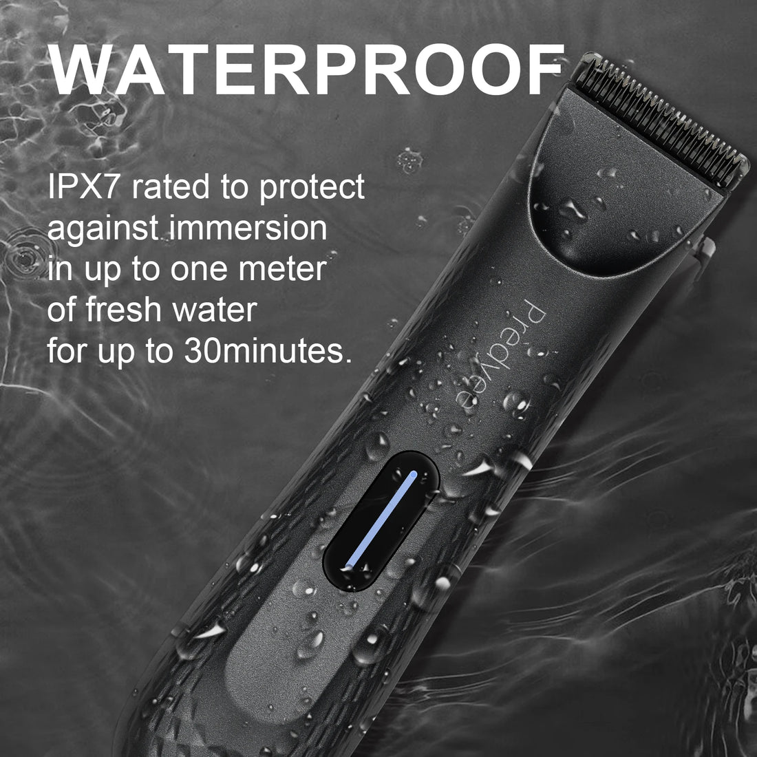 Electric Groin Hair Trimmer for Men,Body Groomer &amp; Pubic Waterproof Hair Trimmer,Replaceable Ceramic Blade