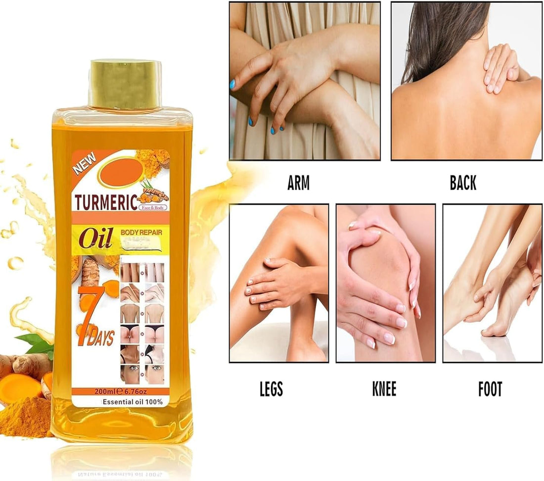 Turmeric Oil Facial Body Massage Oil, Massage Spa, Massage Relaxation First Choice (1)