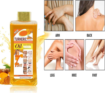 Turmeric Oil Facial Body Massage Oil, Massage Spa, Massage Relaxation First Choice (1)