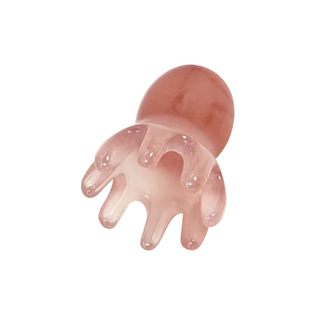 Resin Octopus Massage Comb Head Meridian Scraping Scalp Massage Brush Acupuncture SPA Guasha Massage Comb Fatigue Relief Massage